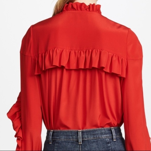 Alexis Rocio 100% silk ruffle blouse 17626 - Picture 5 of 16